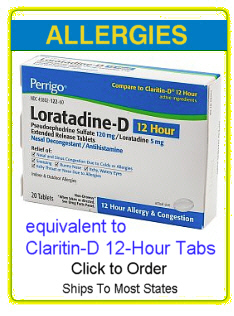 Order Loratadine-D 12-Hour Tablets Online by Clicking Here