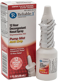 12-Hour Nasal Decongestant Spray, Reliable, 30ml