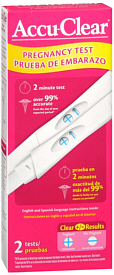 Accu-Clear Pregnancy Test (2 Tests)