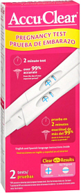 Accu-Clear Pregnancy Test (2 Tests)