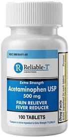 Acetaminophen 500mg Tablets, Reliable