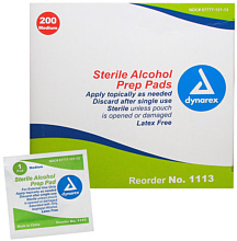 Alcohol Prep Pads, Medium Size, 200-Pads