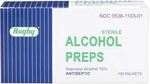 Alcohol Prep Pads 100 Packets