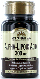 Alpha Lipoic Acid 300mg 60 Tablets Windmill