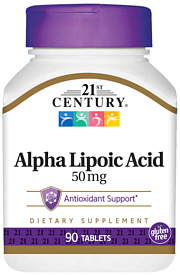 Alpha Lipoic Acid 50mg 90-Count 21st Century