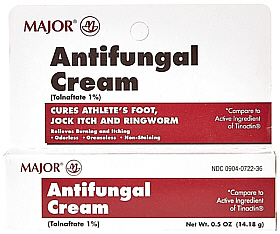 Tolnaftate Antifungal Cream 1% 0.5oz Major