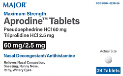 Aprodine Tablets 24-Count Major
