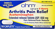 Acetaminophen Arthritis 650mg Caplets 50-Count