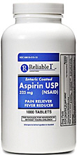 Aspirin 5gr Enteric Coated Tablets 1000-Count