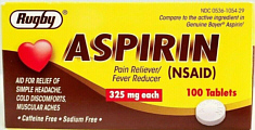 Aspirin 5grain (325mg) Tablets 100-Count