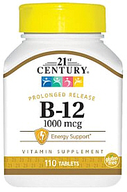 Vitamin B-12 1,000mcg Tablets 110-Count 21st Century