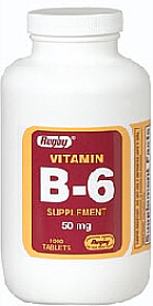 Vitamin B-6 50mg Tablets 1,000-Count Rugby