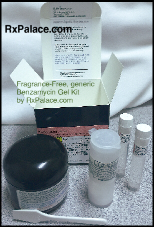 Compounded Benzamycin Gel equivalent, fragrance free