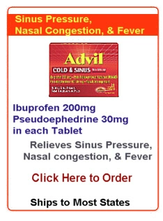 Order Advil Cold & Sinus Tablets Online by Clicking Here