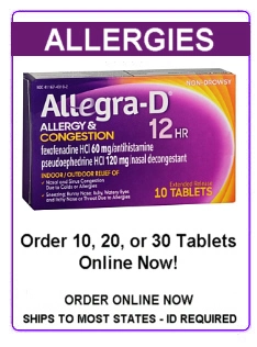 Order Allegra-D 12-Hour Tablets Online by Clicking Here