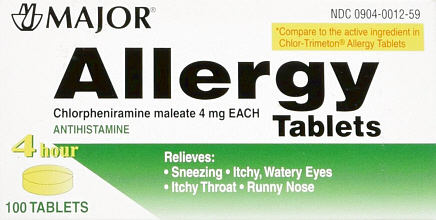 Chlorpheniramine Allergy 4mg Tablets