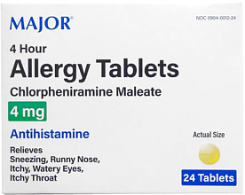 Chlorpheniramine Allergy 4mg Tablets