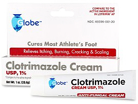 Clotrimazole Antifungal Cream 1%, 1oz