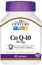 CoEnzyme Q10 30mg 45-Count 21st Century