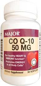 Co Q-10 50mg Softgels 30-Count Major