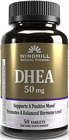 DHEA 50mg Tablets 50-Count Windmill