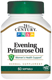 Evening Primrose Oil 500mg 60 Softgels 21st Century
