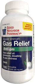 GNP Gas Relief 100-Count Tablets