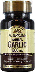 Garlic Oil 1,000mg 100 Softgels Windmill