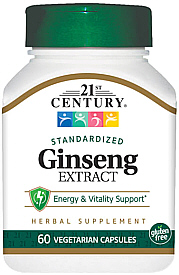 Ginseng Extract Capsules 60-Count 21st Century