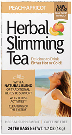 Herbal Slimming Tea - Peach / Apricot 24 Diet Tea Bags