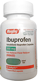 Ibuprofen 200mg Softgels Rugby 80-Count, 3 bottles