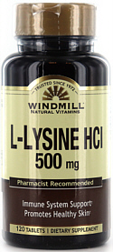 L-Lysine 500mg 120 Tablets Windmill