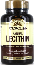 Lecithin 1,200mg (19gr) 90 Softgels Windmill