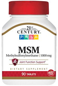 MSM (Methylsulfonylmethane) 1,000mg 90 Tablets
