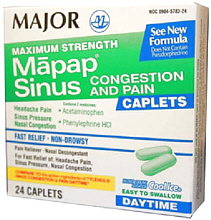 Mapap Sinus Maximum Strength Caplets 24 Caplets