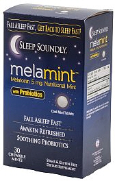 MelaMint (melatonin 5mg) 30 Chewable Tablets