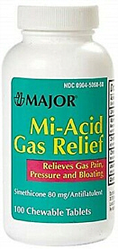 Mi-Acid Gas Relief Tablets Major