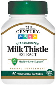 Milk Thistle Extract Capsules 60-Count 21st Century