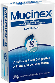 Mucinex 600mg ER Tablets 100-Count