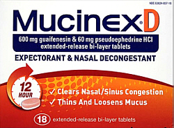 Mucinex-D 18-Count
