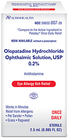 Olopatadine HCl Ophthalmic Solution, USP 0.2% 2.5ml AuroHealth