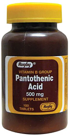 Pantothenic Acid 500mg 100 Tablets Rugby