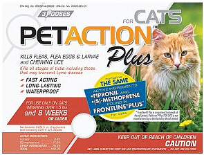 Pet Action Plus for Cats 3 month supply