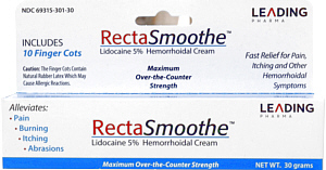 RectaSmooth 5% Anorectal Cream 30grams Leading Pharma