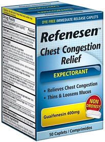 Refenesen Mucus Relief (Guaifenesin 400mg) Tablets 50-Count