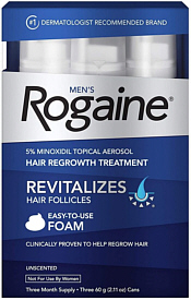 Rogaine® 5% for Men Foam 3-Pack