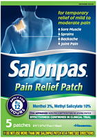 SalonPas Menthol 3% & Methylsalicylate 10% Patches 5's