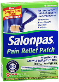 SALONPAS PAIN RELIEF 9 PATCHES Value Pack