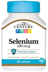 Selenium 200mcg 60 Capsules 21st Century