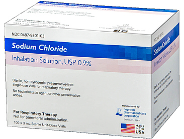 Sodium Chloride 0.9% Solution -Nephron 100 x 3ml Vials